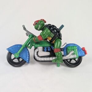 TMNT Toon Raph Toon Cycle 1993 Playmates Teenage Mutant Ninja Turtles Motorcycle